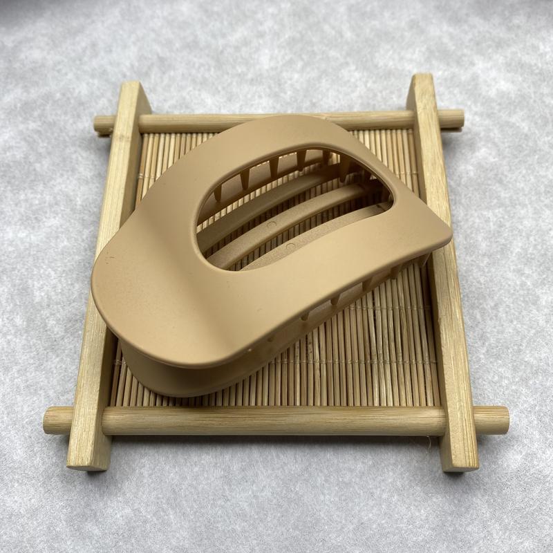 Trendy Hair Accessories – 6-Pack Flat No-Crease Hair Clips, Matte Acrylic Barrettes for Women & Girls, Strong Hold for Any Occasion