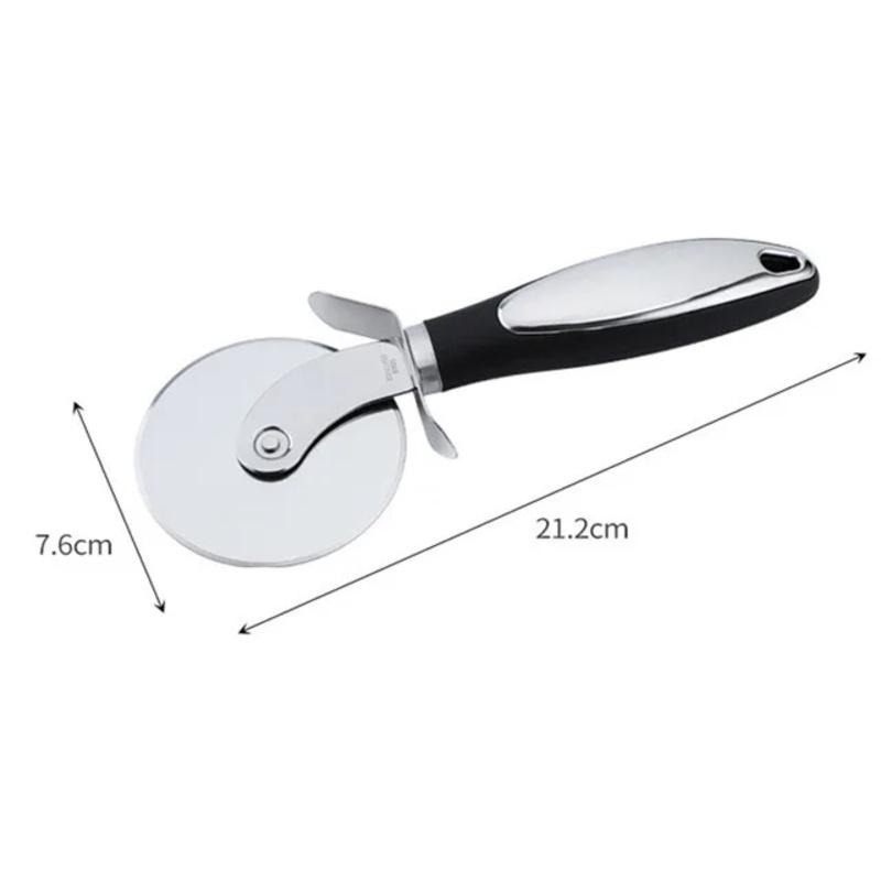 Stainless Steel Pizza Cutter, Dough Knife, Bread Pie Knife, Pastry Wheel, Kitchen Tool for Home Cooking, Durable & Easy to Use
