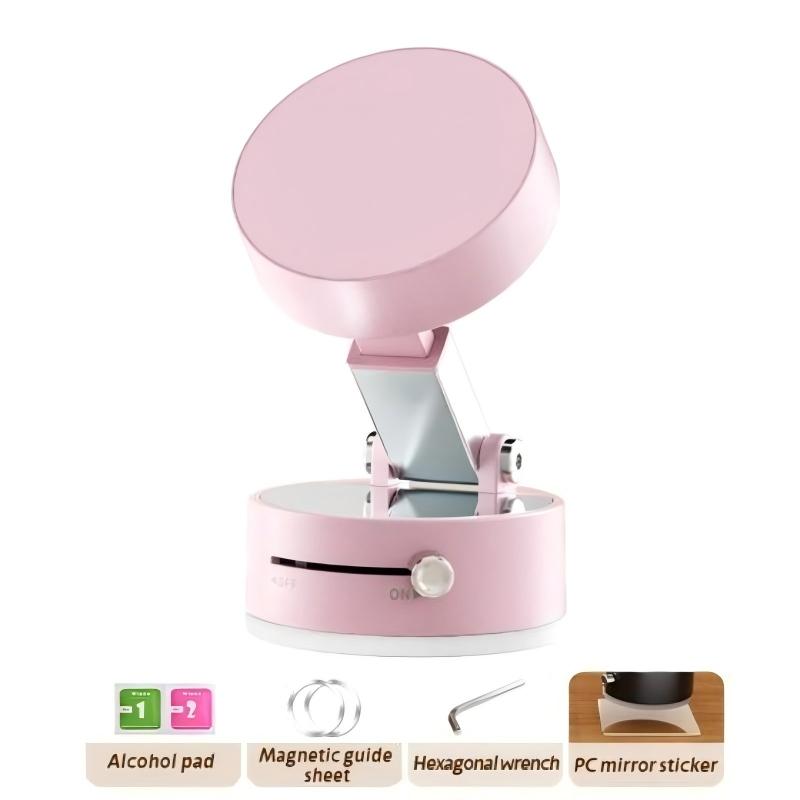 Vacuum Magnetic Suction Phone Holder, 2025 New Magnetic Suction Phone Mount, Foldable Portable Double-Sided Vacuum Magnetic adsorption Adjustable Mobile Phone Holder for All Phones, Cell Phone Mount