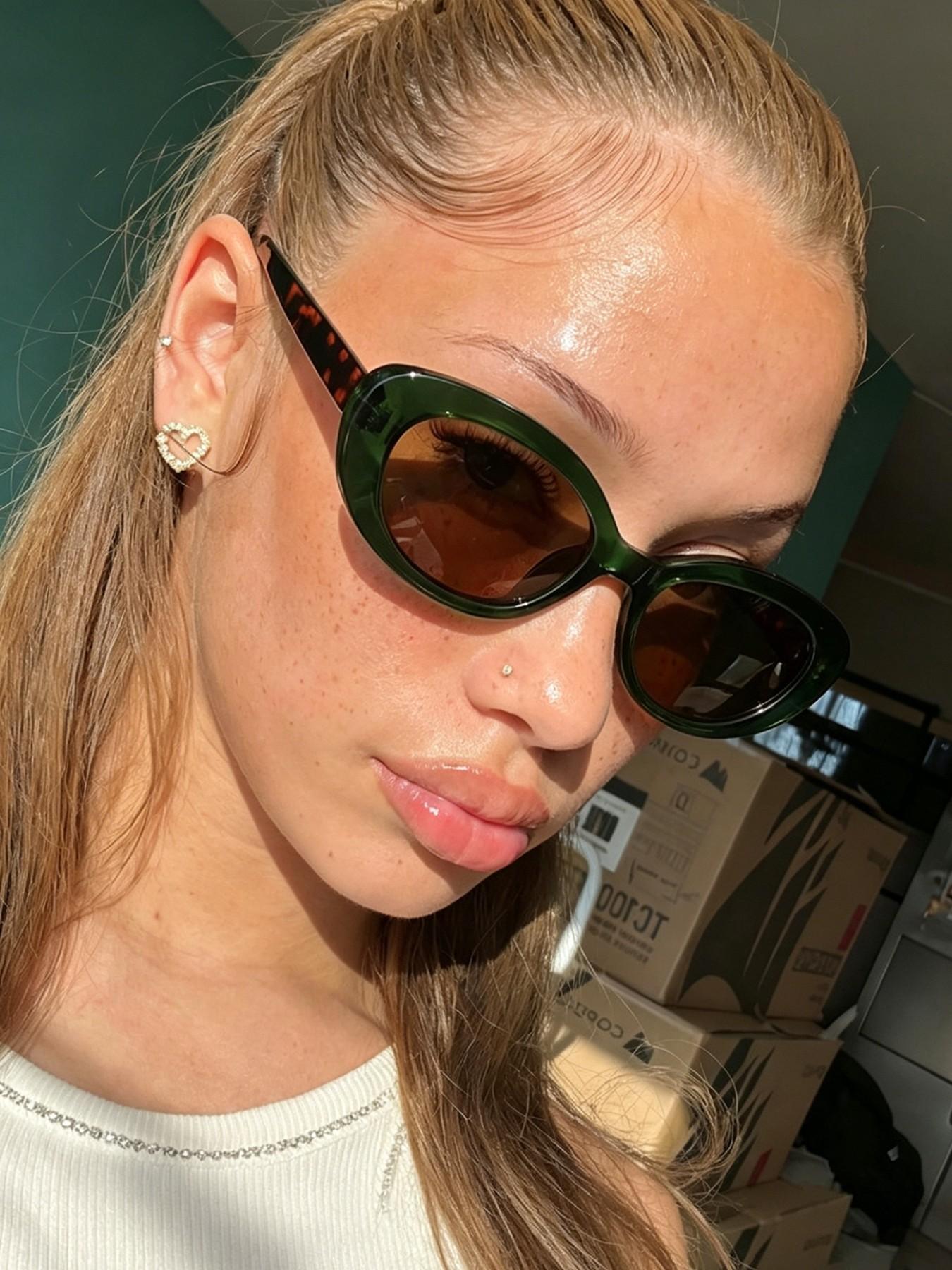 Vintage Cat Eye Sunglasses Series, 4 Classic Color Options, 90s and Y2K Street Style, Uv400 Protection, Casual Fashion Glasses, Fashionable Sunglasses