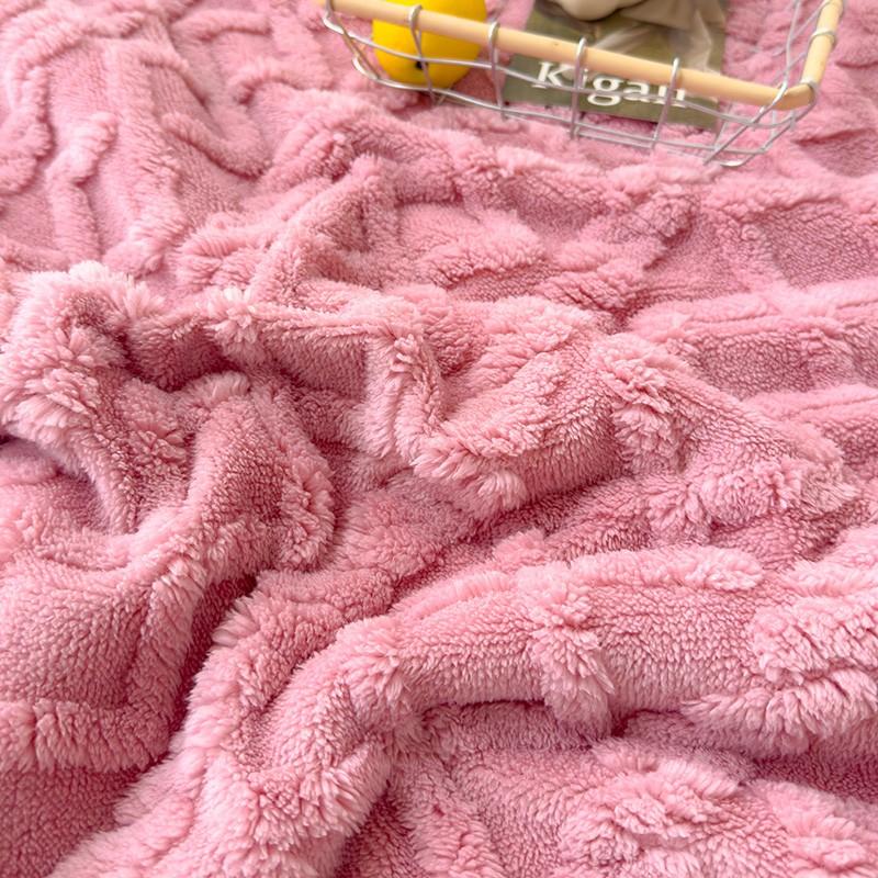 Thick Warm Plush Blanket, Diamond Pattern Flannel Throw, Style Bedroom Decor, Sofa Bed Cover, Living Room Rug, Dorm Essential