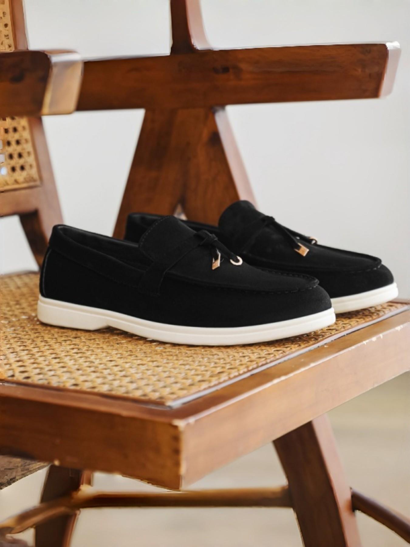 Men's British Style Soft Leather Casual Shoes, Business & Daily Wear, Hand-Stitched Design, Comfortable Footwear for Men