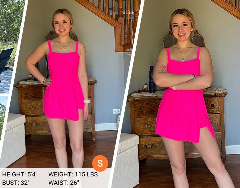 Daci Women's One Piece Swimdress - Tummy Control Swimsuit Full Coverage Modest Skirted Bathing Suit with Pockets 2026