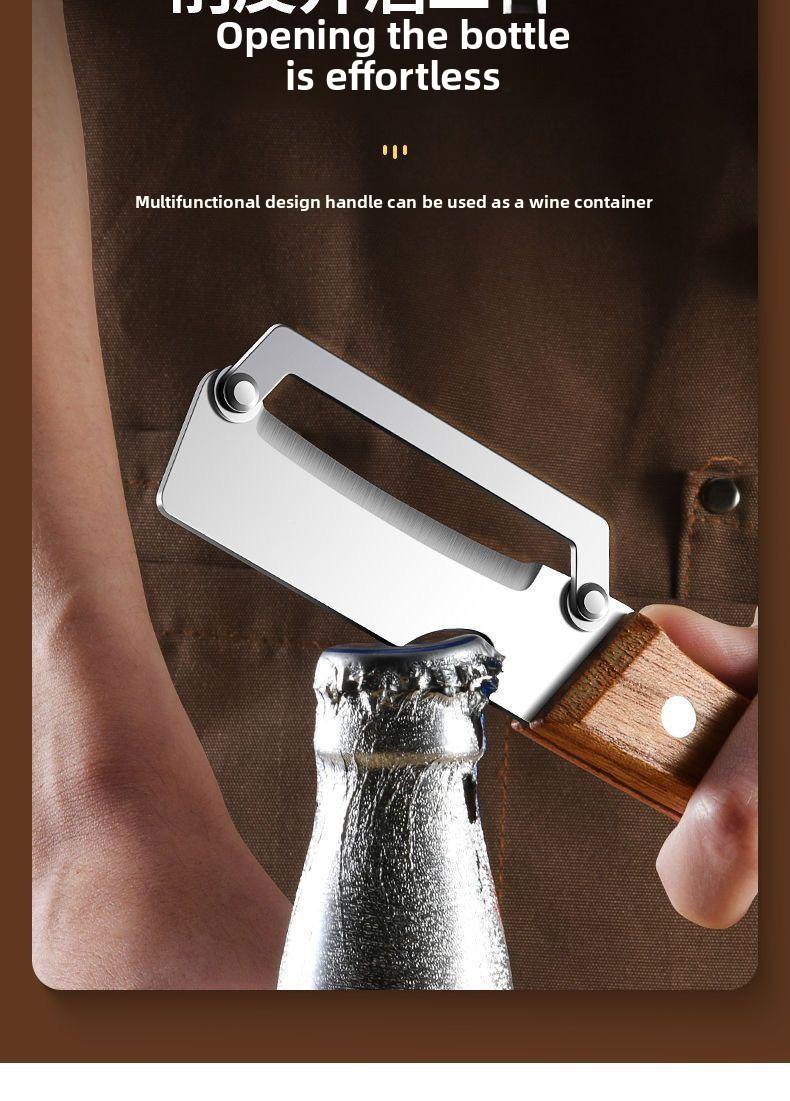 Kitchen Multi-Function Stainless Steel Thickened Fruit Peeler Knife for Sugar Cane and Pineapple Skin Removal Special Tool