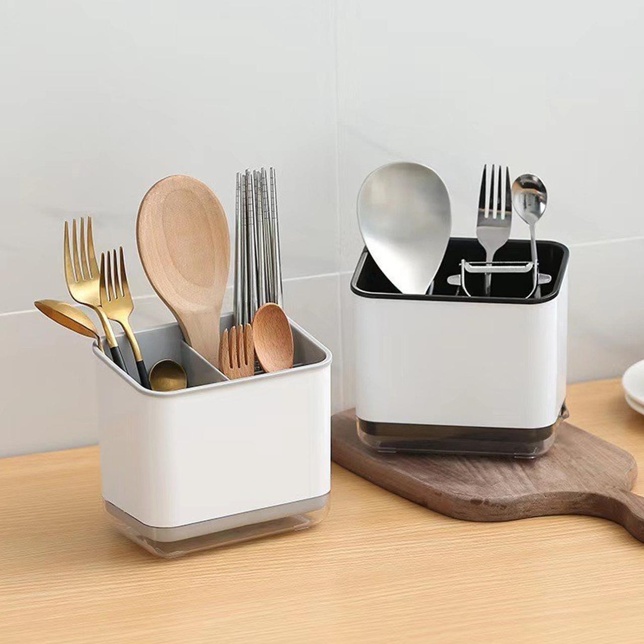 Multifunctional Drainage Storage Rack, Kitchen Utensil Holder, Cutlery Organizer, Desktop Organizer, Office & Home Use