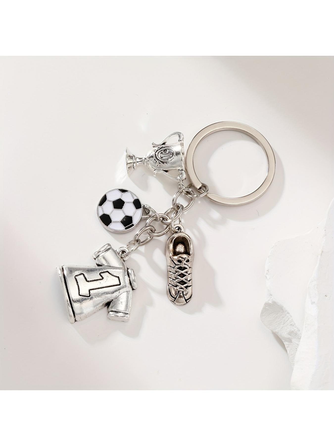 1pc of Football Keychain, 3D Sneaker Trophy Keychain Pendant, a Gift for Football Enthusiasts