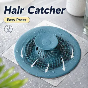 Drain Hair Catcher + Irregular Pattern Bathroom Sink Strainer Filter + Multifunctional Bath Stopper Plug, Durable Practical Design + Kitchen Bathroom Accessory + Home Sink Drain Protector + Universal Hair Catchers for Bathtub Sink Kitchen Bathroom Decorat