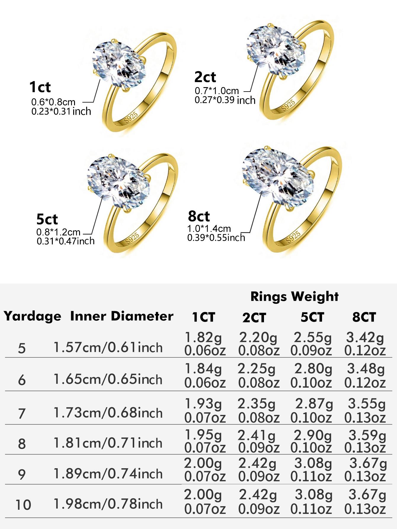 S925 Sterling Silver Fashionable Oval Shaped Artificial Zircon Ring, Elegant Jewelry for Women, Trendy All-match & Exquisite Jewelry for Birthday Gift