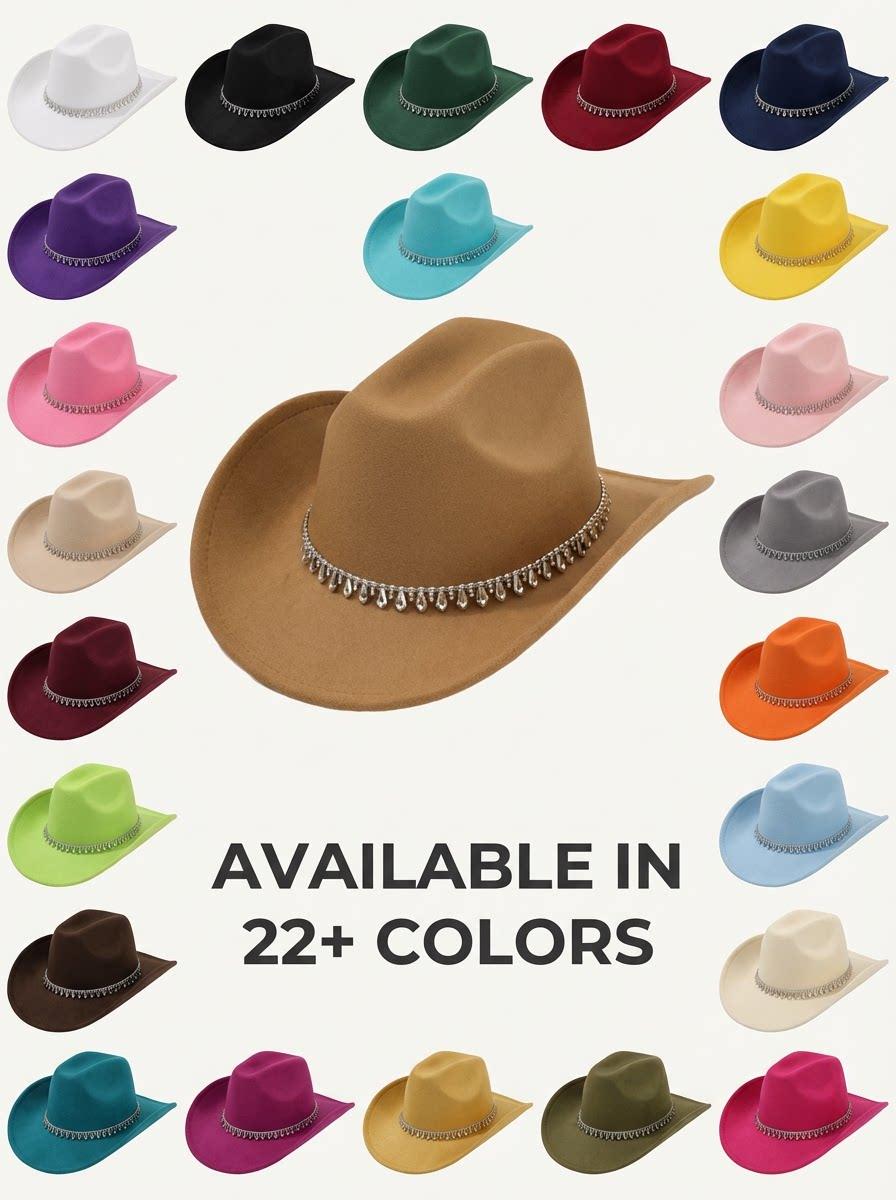 Unisex Western Cowboy Hat with Rhombus Sword Design, Elegant Wedding Accessory, Perfect Gift for Engagements, Stylish Headwear