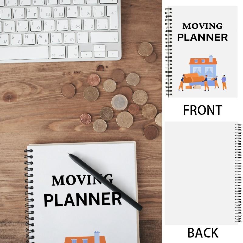 Moving Plan Guide, Easy Moving Planner, Track and Arrange Tasks, Essential Moving Checklist, Simple Moving Solution, Spiral Bound Planner