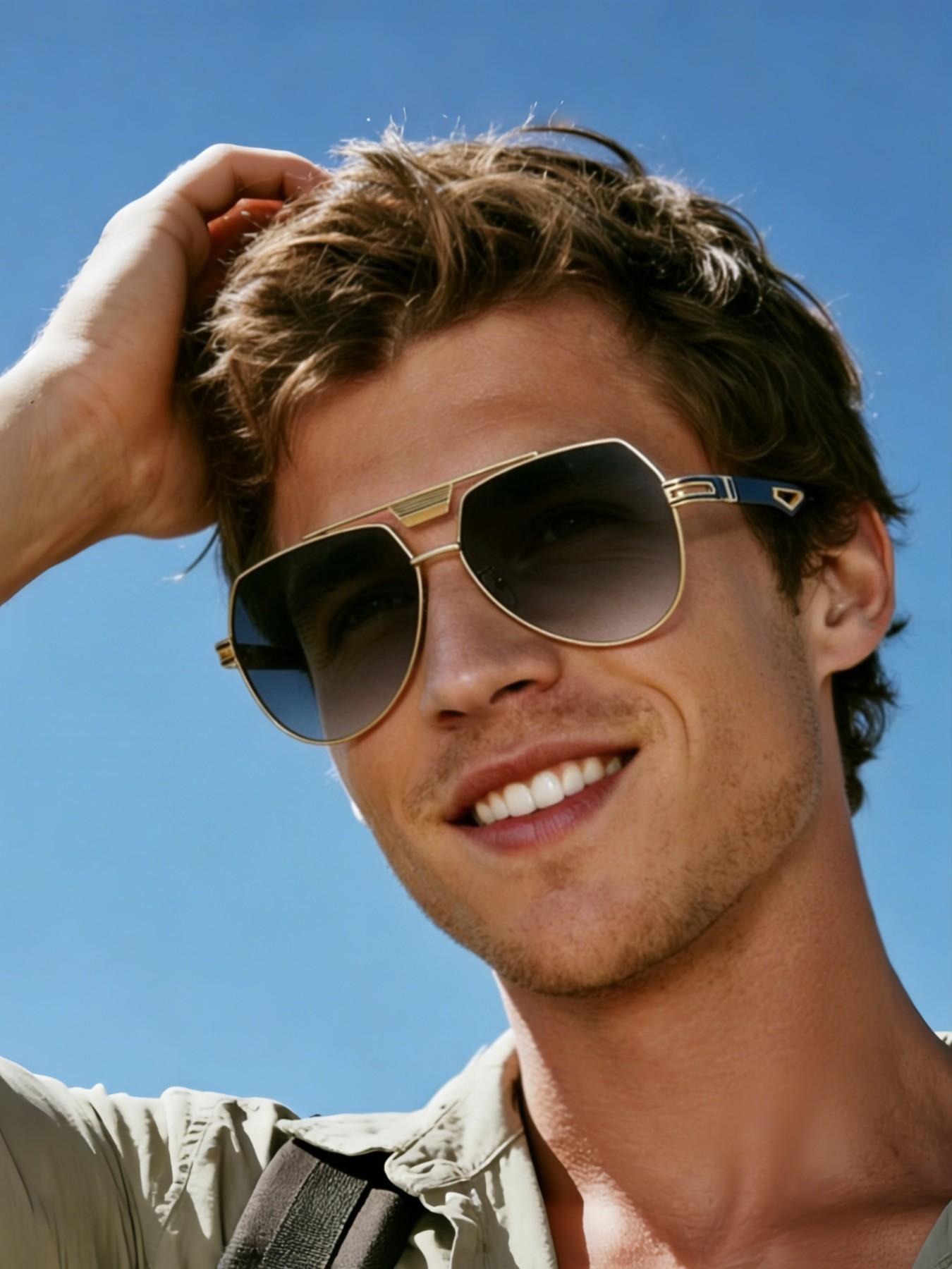 Vintage Fashion Trendy Unisex Sunglasses, Durable Metal Frame, Ultra-Light Decorative Lenses, Perfect for Work and Daily Use