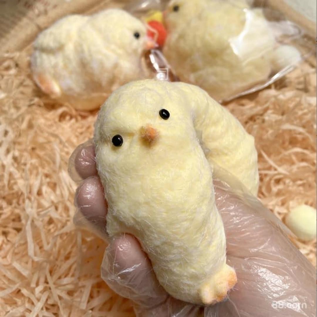 1/2 Counts Cute Plush Chicken Taba Kawaii Squishies Toys, Stress Relief Squeeze Bounce Toy for Kids & Adults, Fun Gift & Anxiety Relief Tool