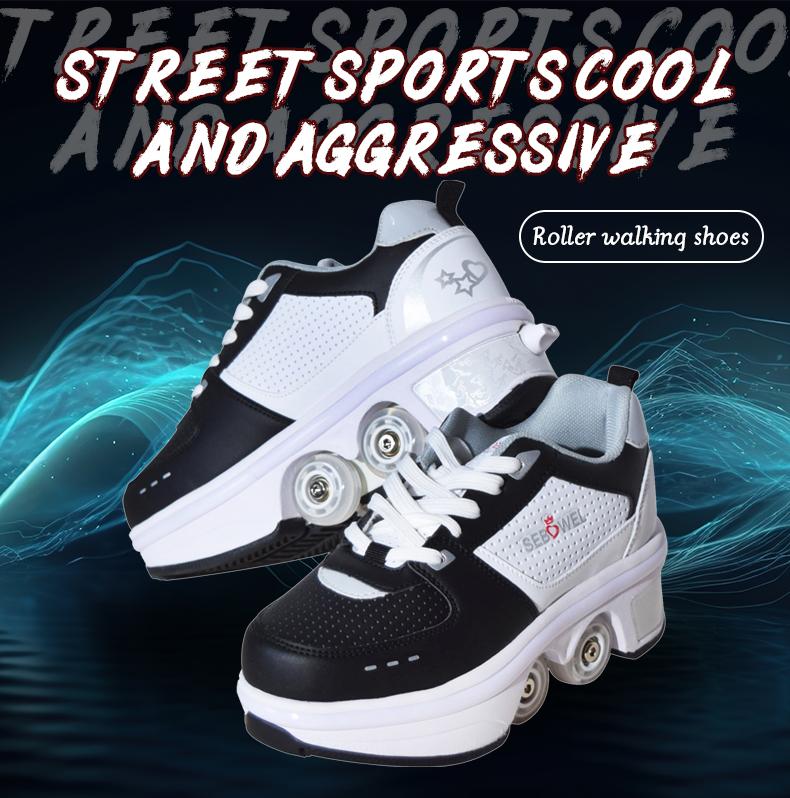 【 Black Friday 】SEBOWEL Fashionable Limited Edition Roller , Comfortable Sports style, Holiday Gift Casual  Sneaker Sports  Footwear Boy Walking Shoes Bridal Bridal