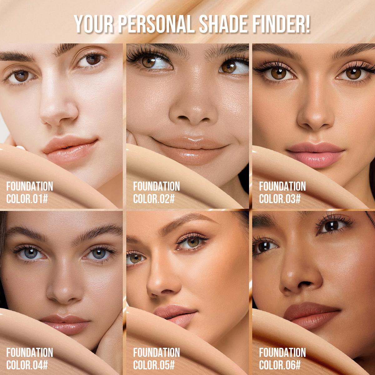 1Pc Liquid Foundation - Full Coverage Face Base, Long-Lasting For Daily & Party Wear, Light And Medium, Dermatologist Approved Cosmetic, Face Cosmetic, Cosmetics Products