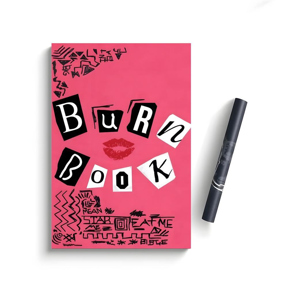 Mean Girls Movie Frameless DIY Sticky Poster Self-Adhesive Waterproof Art Sticker, Aesthetic Minimalist Wall Poster for Coffee Shop, Bar & Home Room Decor