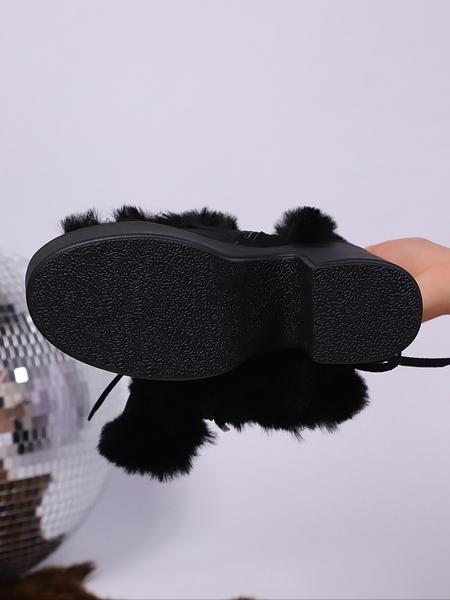 Women's New Style Solid Color Elastic Velvet Thick Sole Chunky Heel High Heels over Knee Long Boots Winter Warm Boots, Fashionable Ladies Footwear