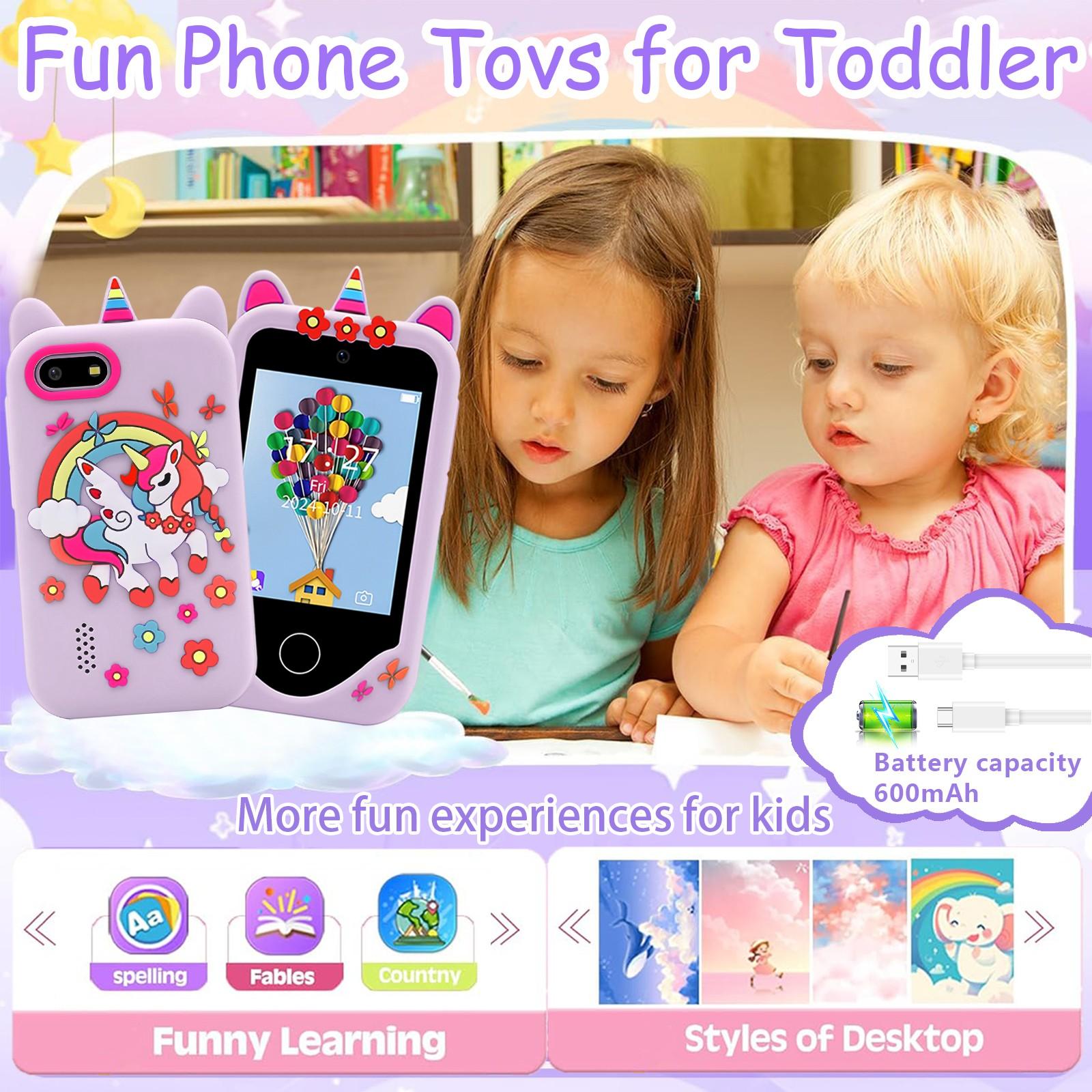 Kids Smart Phone Dual Camera Learning Toy With HD Display Music Playing Function And Interesting Game Options Wonderful Gift For Kids