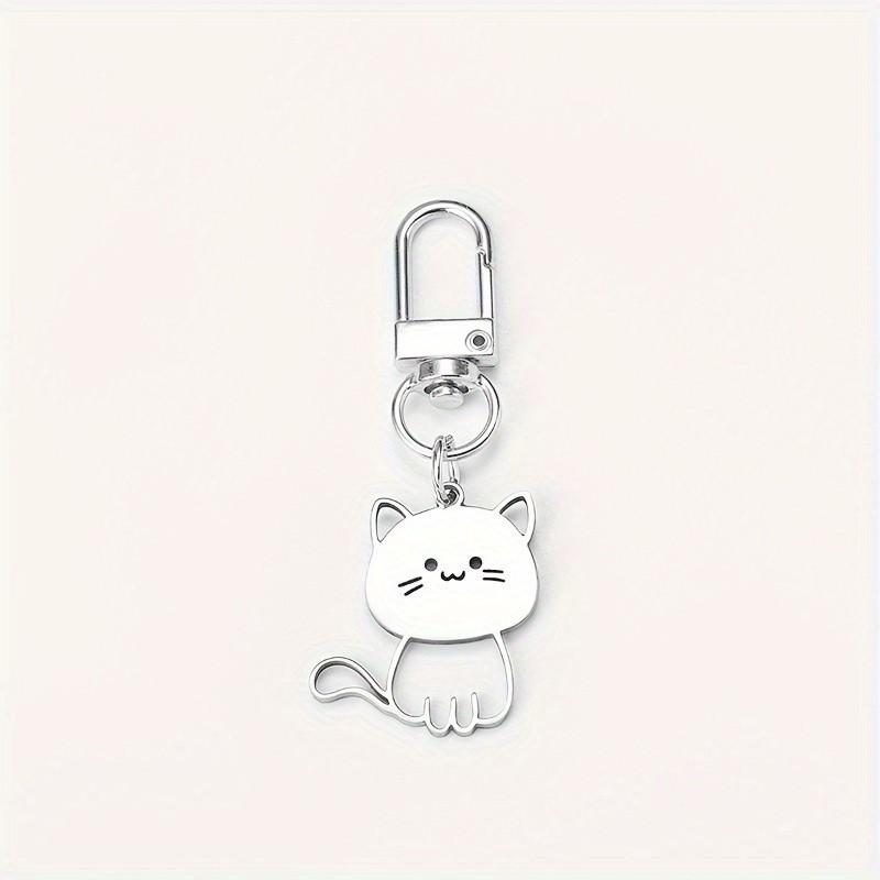 Cute Cat Keychain Set of 2, Cartoon Animal Keychains, Birthday Gift, Suitable for Daily Use and Outdoor Wear