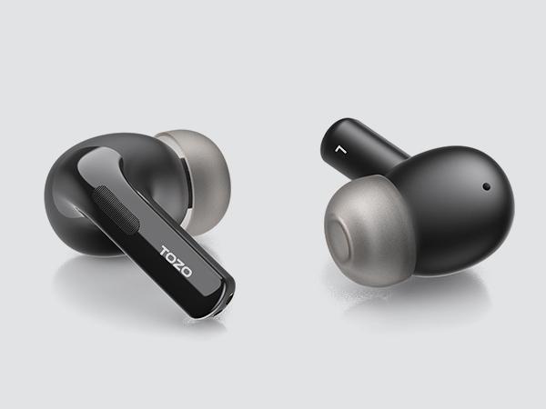 TOZO T20 Wireless Earbuds Bluetooth Headphones 48.5 Hrs Playtime with LED Digital Display Audio Earphones Noise Electronic Headset Charging Chargeable mini headphones in-ear earphone FathersDayGift