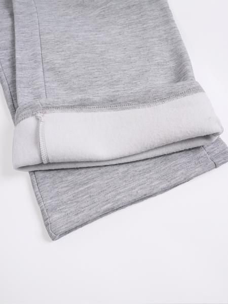 Women's Autumn Winter Fleece-Lined Side Pocket Sweatpants, Loose Fit Casual Fashion Straight Leg Long Pants for Daily Wear