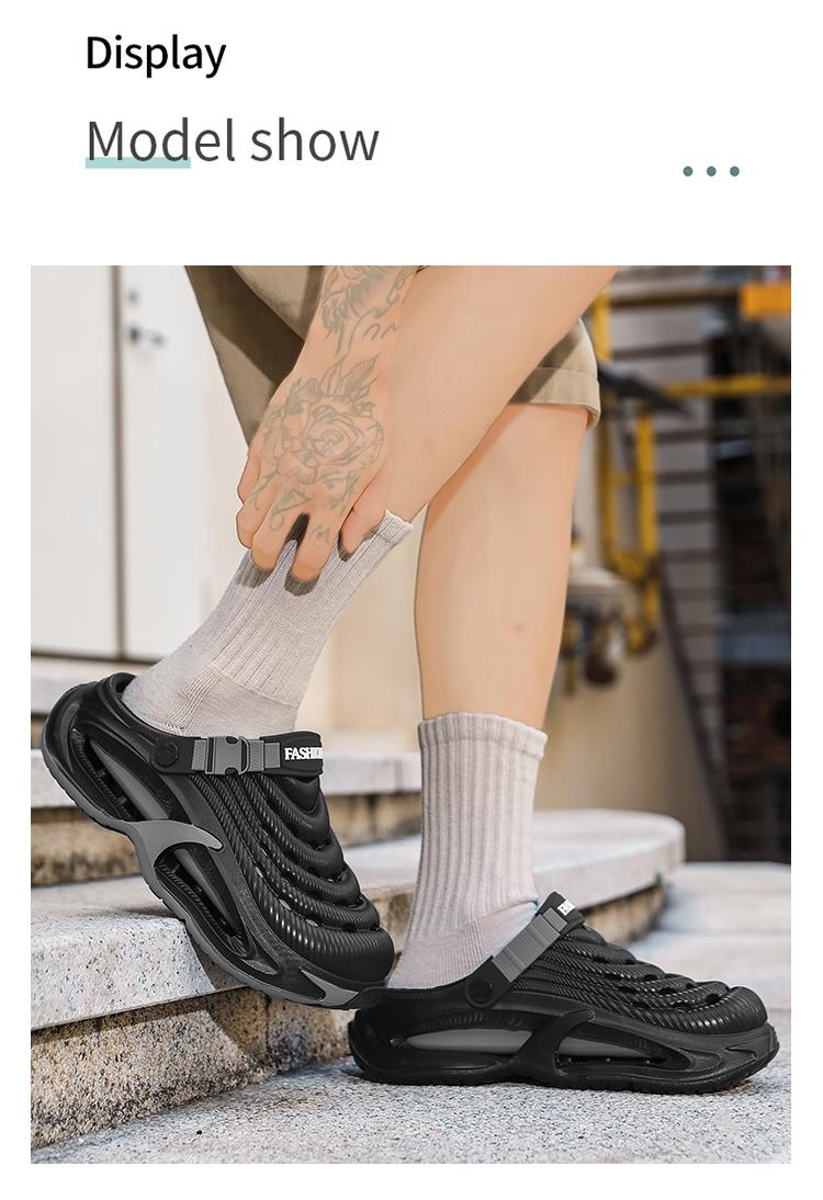 3 Color Functional Hole Slippers, Thick Sole Breathable One-Step, Fashion Woven Strap, Unisex Outdoor Casual Cool Sandals