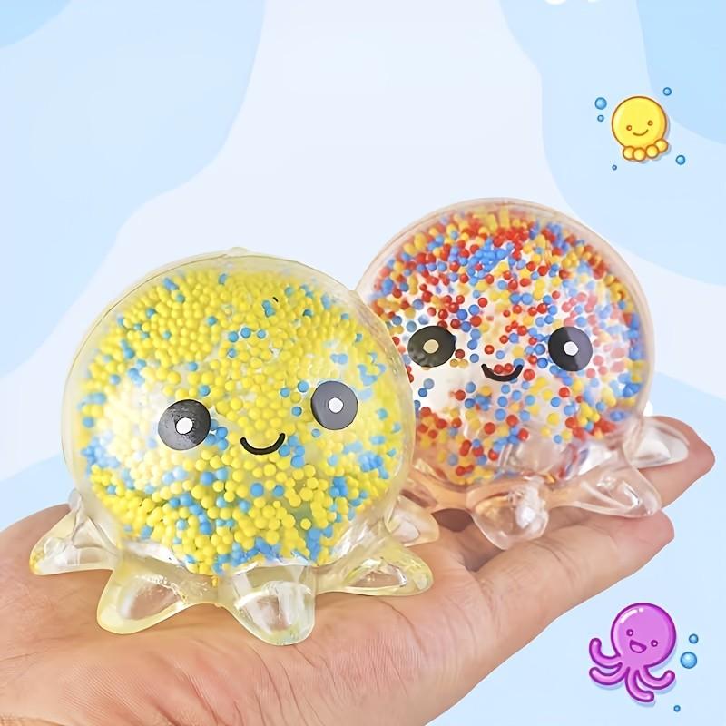 4pcs/1pcs Cute Octopus Stress Ball Gift Set, Colorful Soft Balls, Transparent Balls, Party Gifts, Birthday Presents, Holiday Gifts