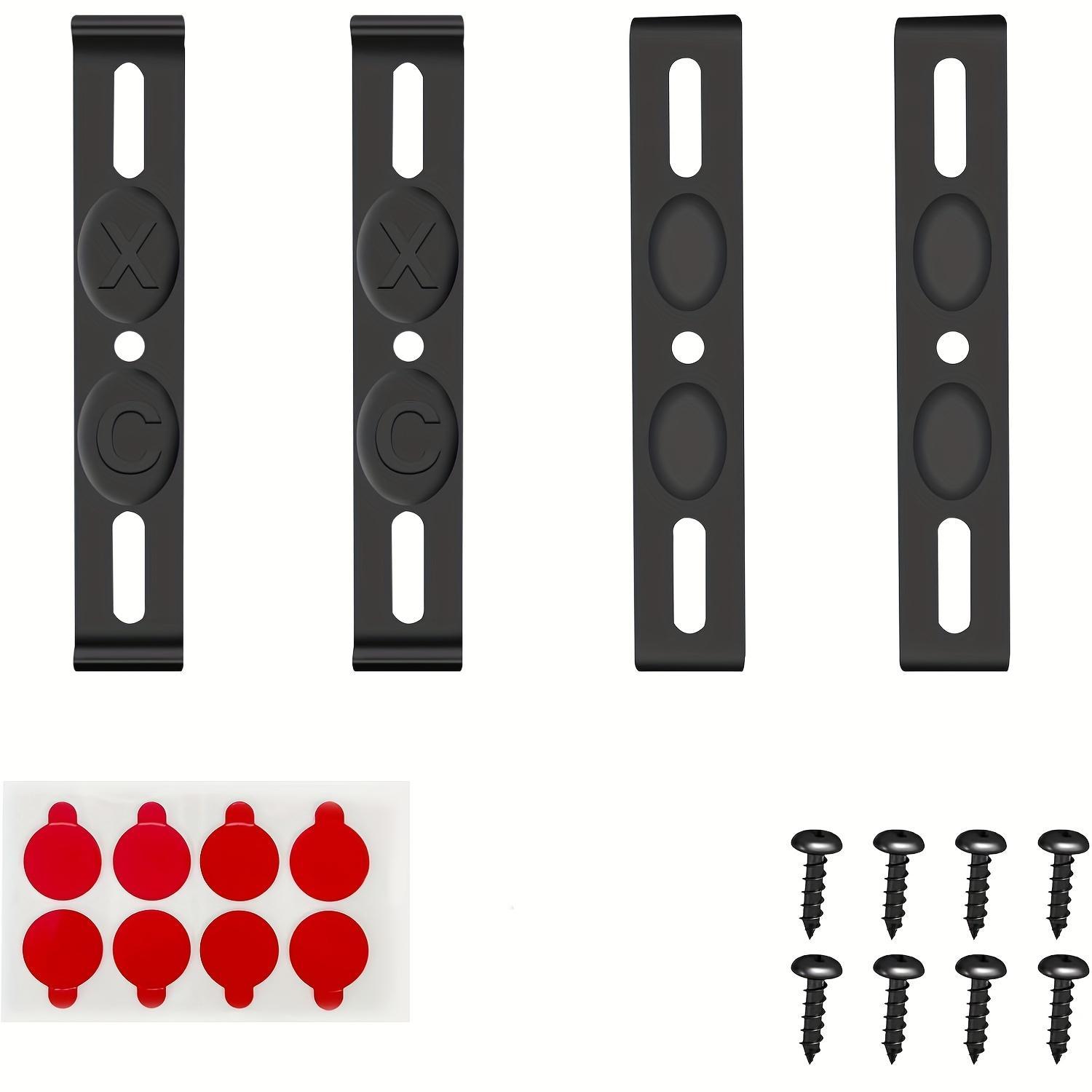 4 Sets Eu Standard License Plate Brackets, 520x110mm Universal Mount, Waterproof Shockproof, Easy Installation, Includes Screws and Stickers