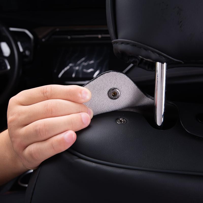 CAR PASS Bling Car Seat Covers, Microfiber Nappa Leather Luxury Cushioned, Waterproof Heavy-Duty Anti-Slip Universal Fit for Auto SUV Sedan, Sparkly Glitter Shining Rhinestone Full Set