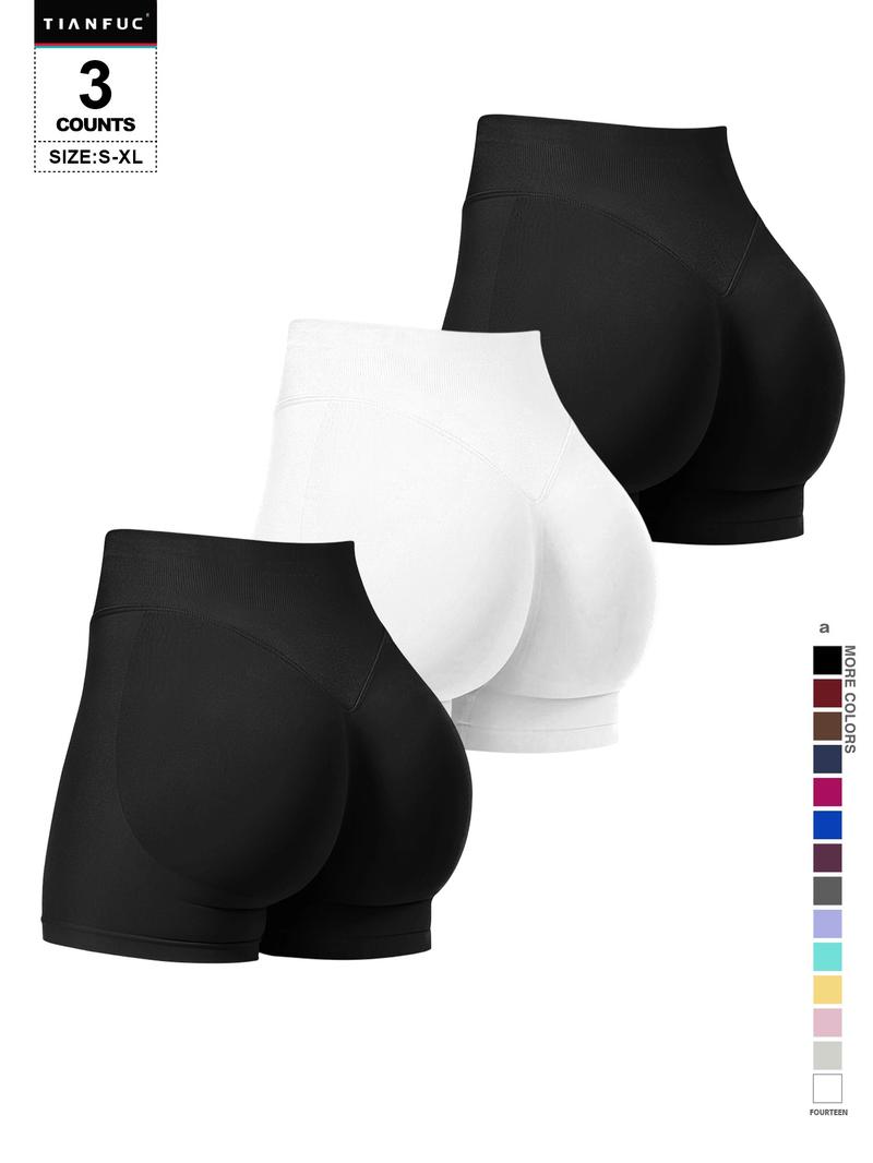 Women's Seamless Butt Lifting Sports Shorts For Gym Workout