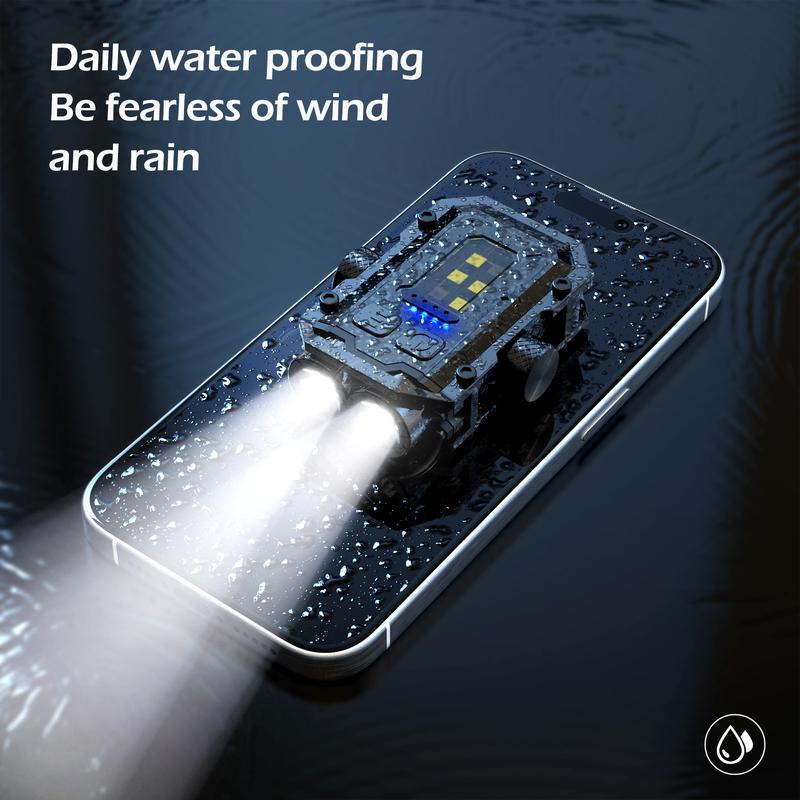 V10 Mini Portable Torch, Keychain Light for Bag, Mini EDC Flashlight, Camping Gadgets, Small Powerful Torch Led, Waterproof, Rechargeable, for Camping Hiking Emergency