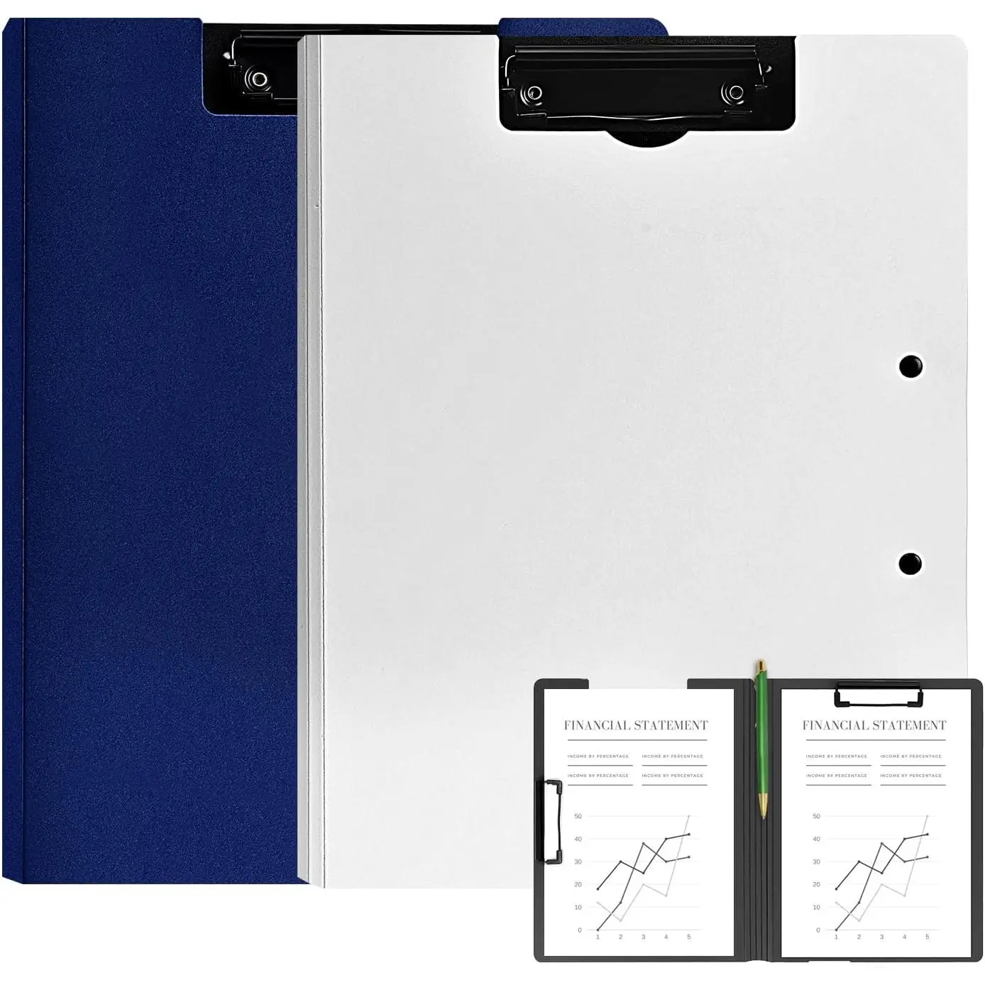 2Pack- White Blue