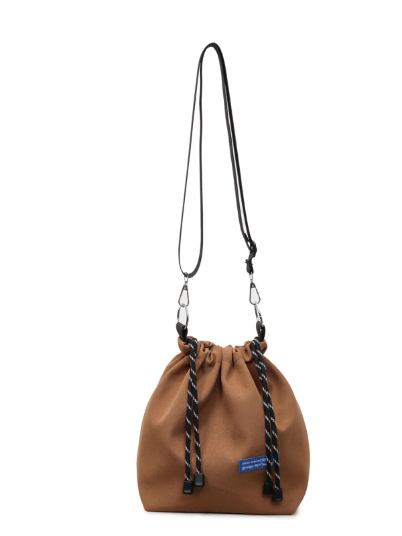 New Single Shoulder Crossbody Bag, Trendy Drawstring Bucket Bag for Men and Women, Unisex Small Versatile Waist Pack