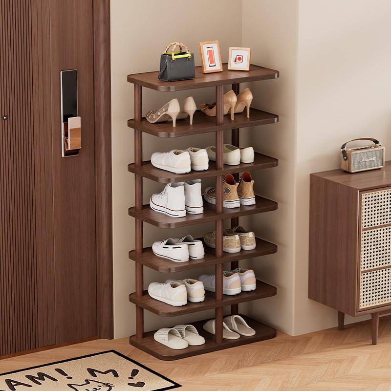 Multi-Layer Shoe Rack for Small Spaces, Easy Assembly Storage Organizer, Fits Narrow Areas Like Hallways & Bedrooms, Holds Up to Two Pairs Per Shelf