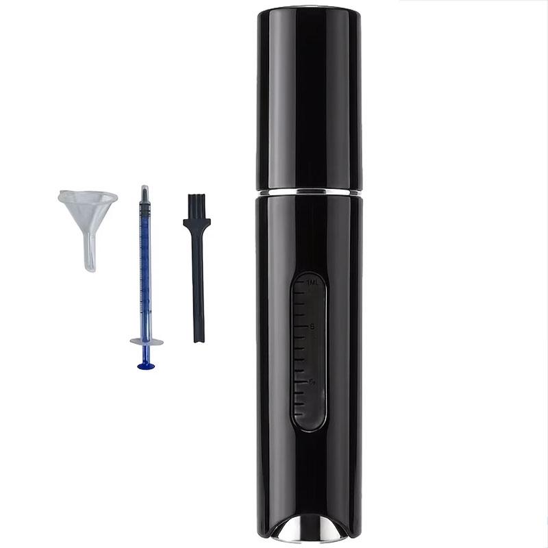 Large Capacity Scalp Dropper Set, Integrated Roller Massager, Precision Dose Control, Home Use Scalp Essence Guide Comb, 0.51oz