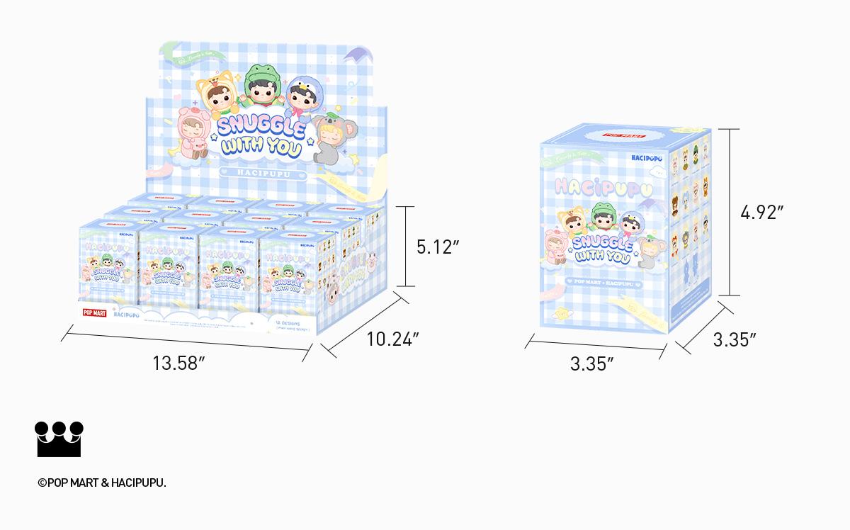 POP MART HACIPUPU Snuggle With You Series Figures, Blind Box, Mystery Box