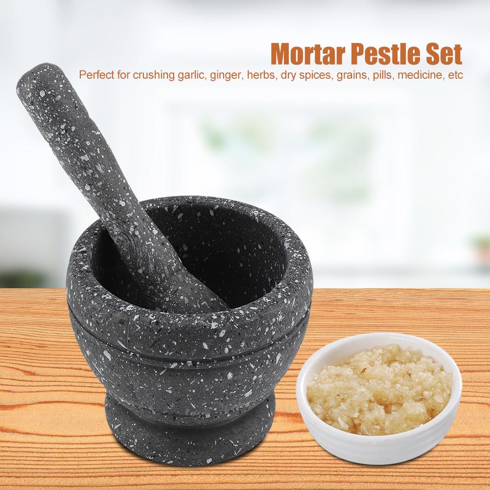 Household grinder, garlic press, garlic mashing, mashing pot, manual mashing medicine jar, garlic mashing stone mortar, essential kitchen tools, Kitchen Gadgets, Kitchenware