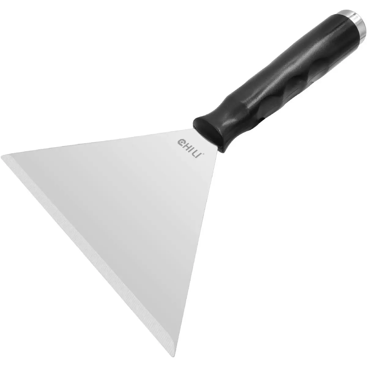 7 Inch Stainless Steel Pole Scraper, 1.8mm Heavy Duty Blade, Ceiling Paint Removal, Wallpaper Scraping, Fits Extension Pole, DIY Home Repair, Professional Use