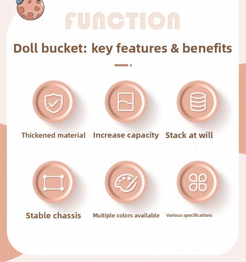 Miniature Figure Display Box Storage Box, Transparent Storage Rack for Small Collectibles and Plush Characters with Stackable Design