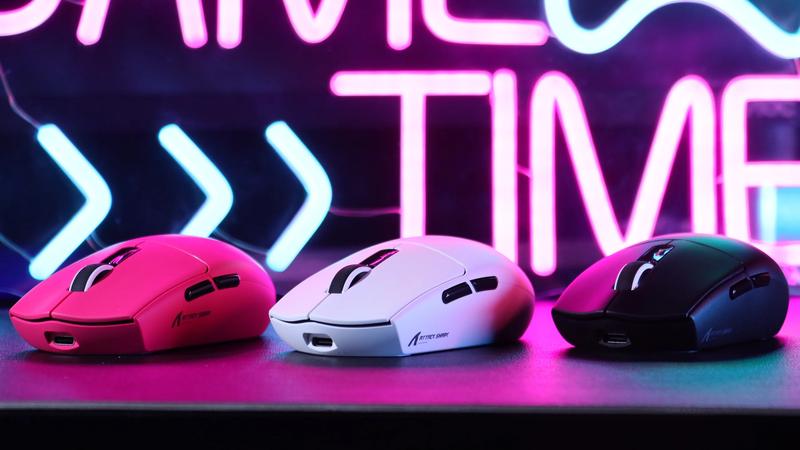 ATTACK SHARK G3 Tri-mode Wireless Gaming Mouse 25000 DPI Ultra Lightweight PixArt PAW3311Sensor, Broadcom Esport MCU, HUANO Microswitches, 2.4G Wireless/Bluetooth/Wired, Dual-Layer Mouse Feet