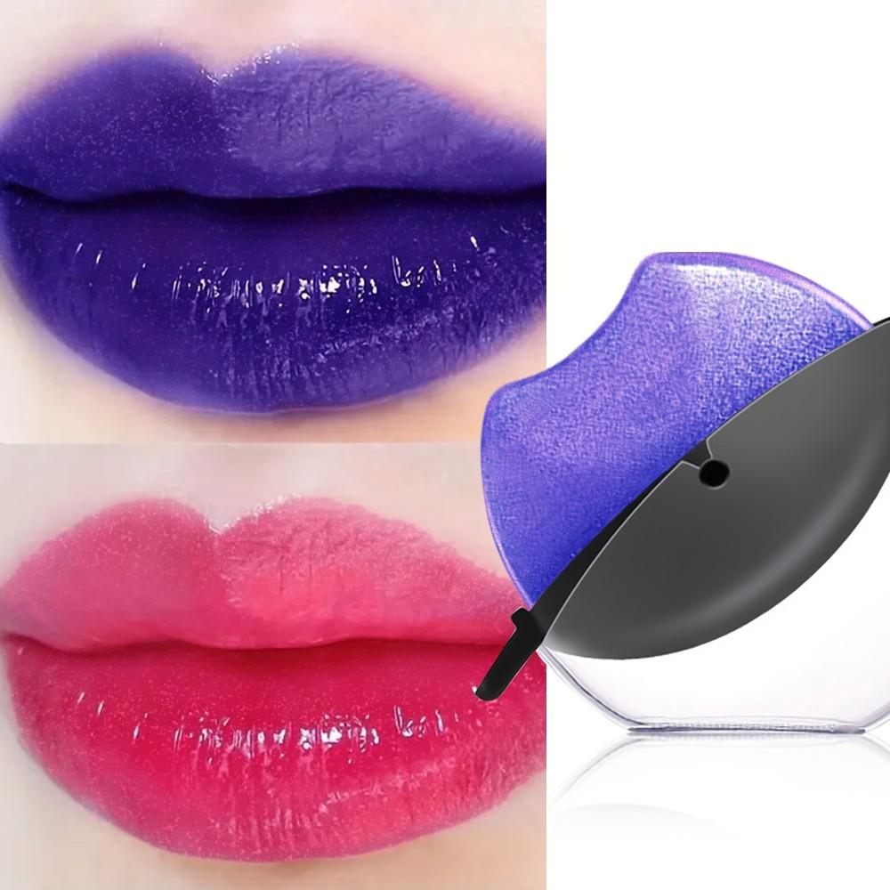 Huasurv Temperature Change Lip Balm, Long-Lasting Moisturizing Shine, Portable Non-Fading, Natural Finish, Hs3775-06