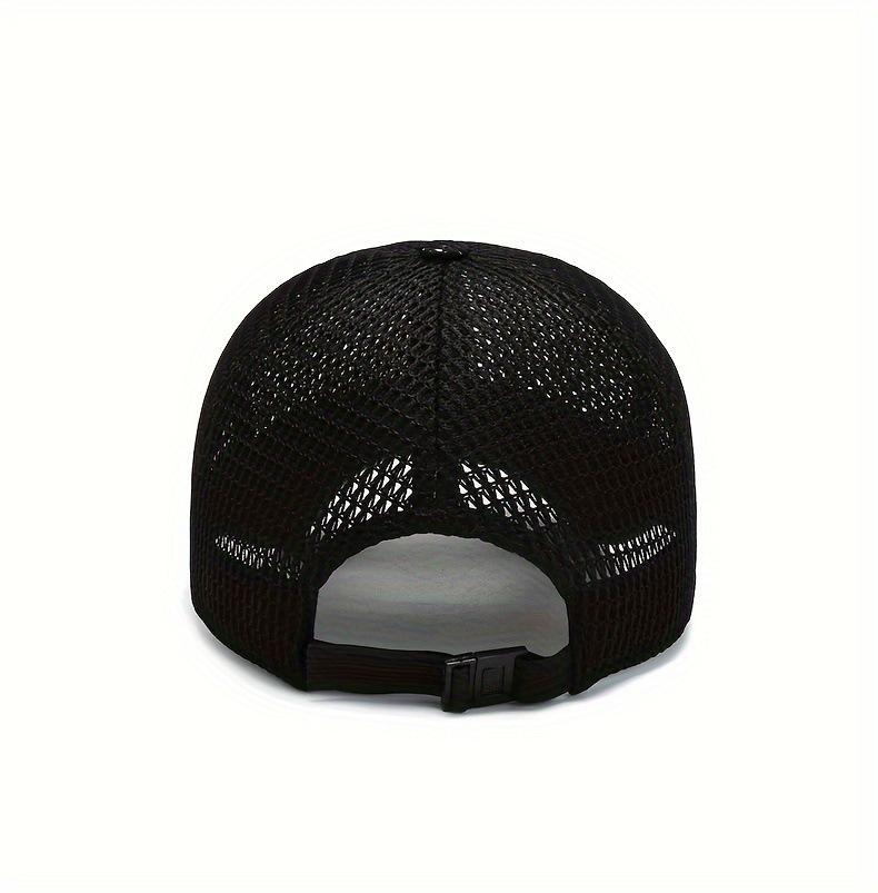 4 Pack Men’s Breathable Mesh Trucker Baseball Cap, adjustable cotton snapback sun visor hat with flexible closure, lightweight sunscreen headwear for outdoor sports, daily hiking and practical men’s holiday gift picks