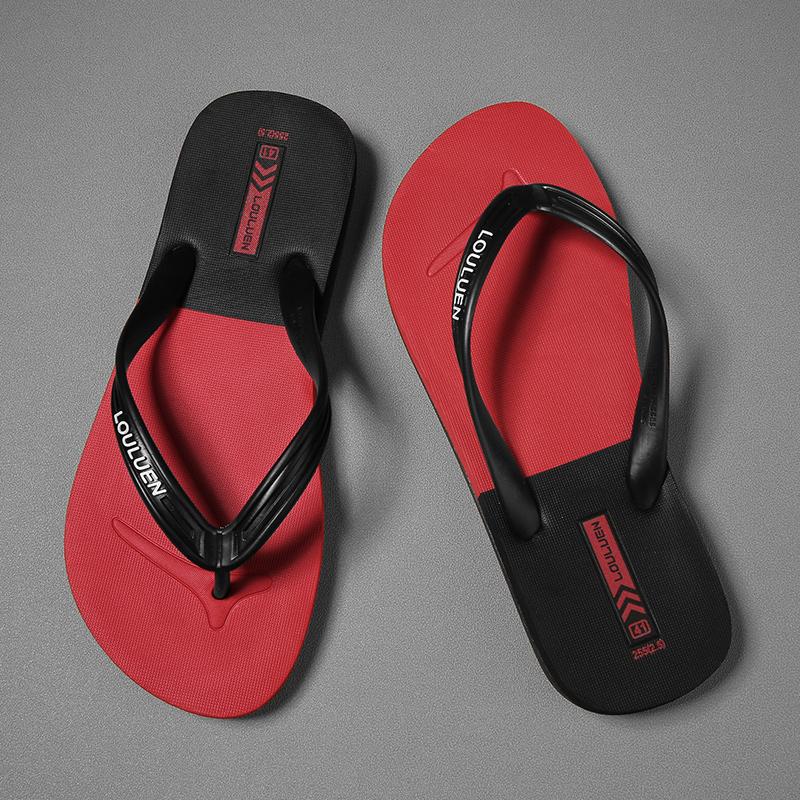 Men's PVC Flip Flops, Casual Comfortable Beach Sandals, Lightweight Non-Slip House Slippers, Ideal for Living Room, Bathroom, Beach