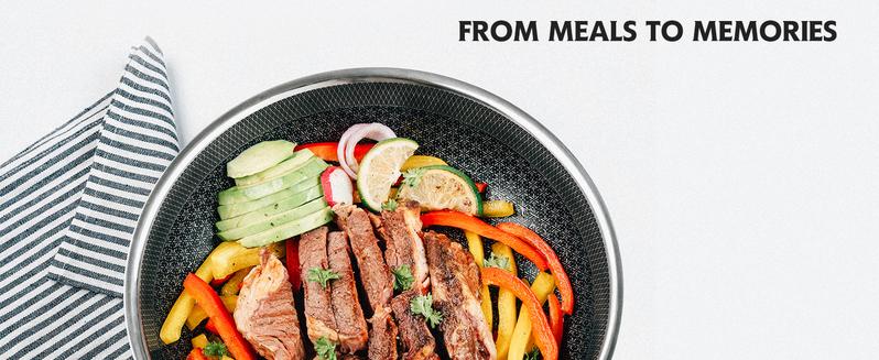 SNOWCLAD Pots and Pans set non stick, 10 pcs Hybrid Stainless Steel Cookware Sets, non stick Frying Pans, Saucepans, Saute Pan & Stock Pot, PFOA Free kitchen skillet,Induction Compatible Metal Nonstick Lids