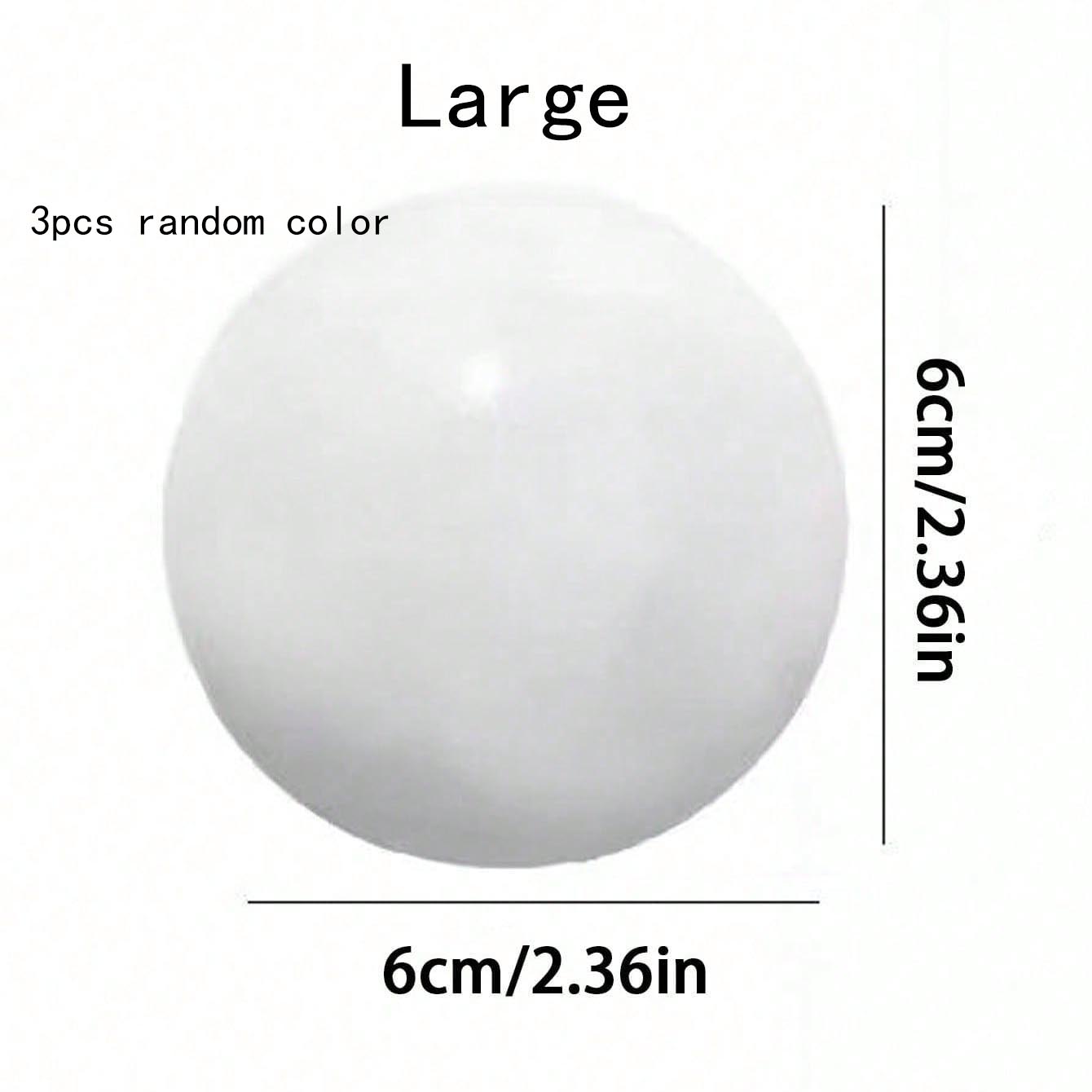 3pcs Handmade Mochi Stress Relief Toy, Soft Squishy Glutinous Texture with Thin Ice-Skin Feel, Squeeze to Relieve Stress, Ideal Gift for Office, Parties and April Fool's Day (No Air Pump)