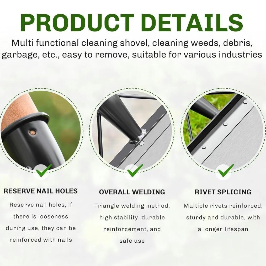 Multifunctional Garden Cleaning Shovel, Durable Gardening Tool for Digging Weeding Scraping Snow Removal Ice Scraper