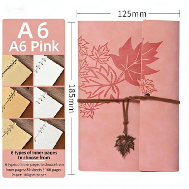 A6/a7 Business Loose-Leaf Notebook, Student Planner, Travel Companion, Portable Diary, Ideal for Notes and Organization