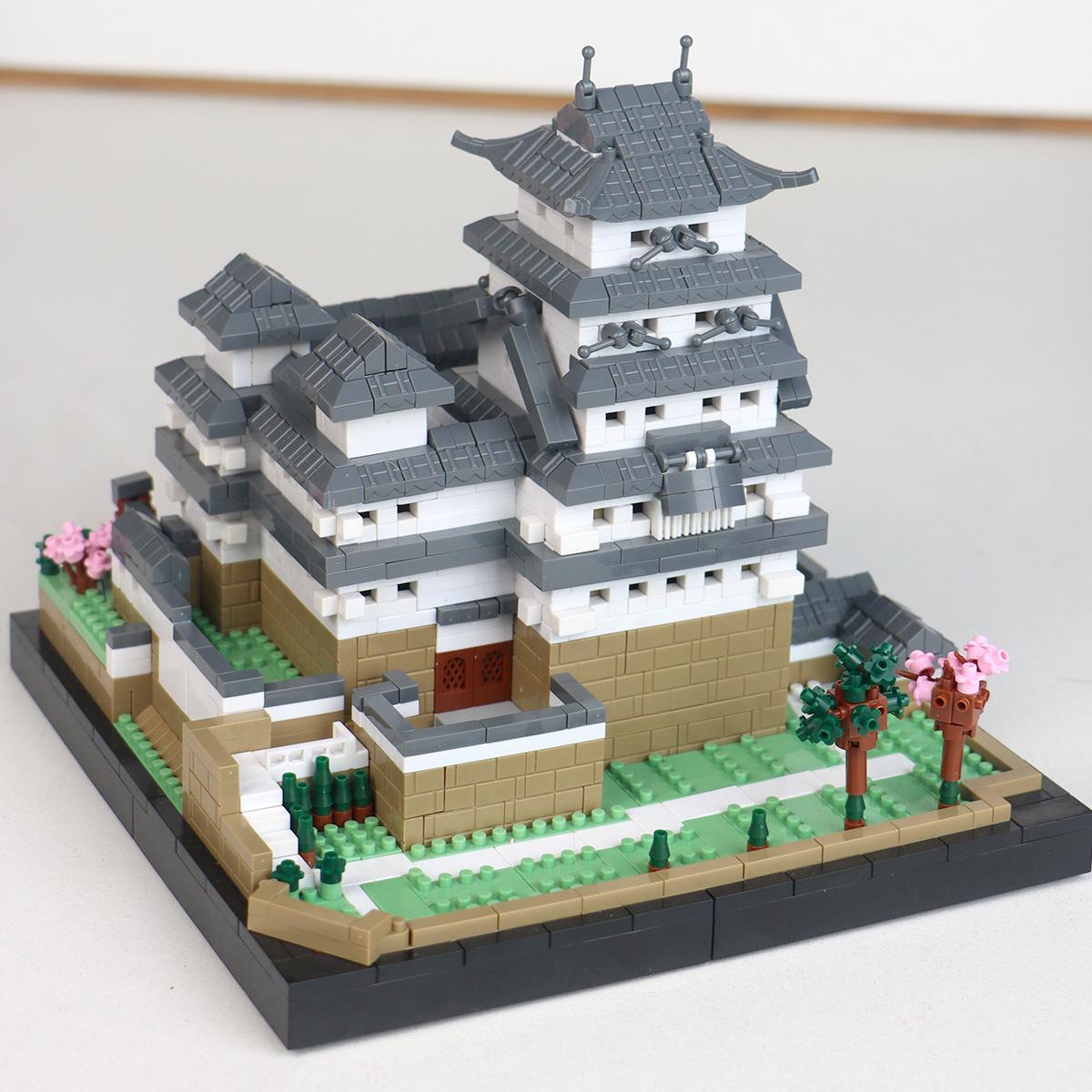 Mini City Model, Ancient Castle Building Blocks, High Difficulty Assembly Model, Christmas Gift, New Year Gift, Choking Hazard Warning