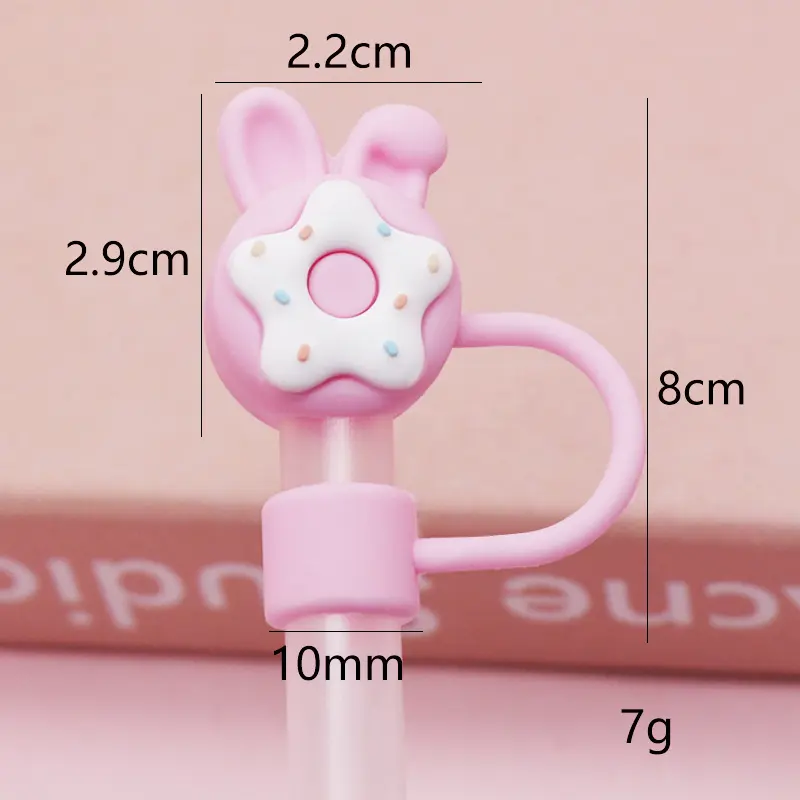 Pink Rabbit Ear Donut 10mm