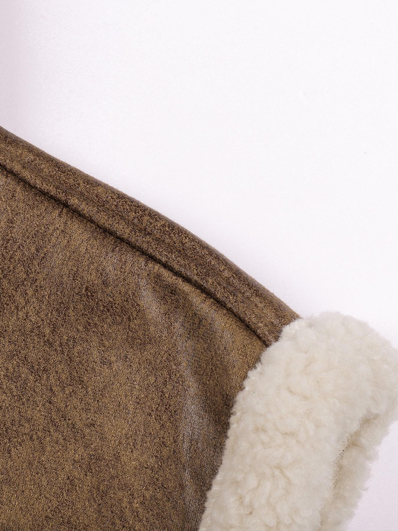 Men's Must-have Trendy Loose Breathable Fleece Lined Warm Faux Fur Integrated Hooded Vest Gilet Windproof Sherpa Outerwear Versatile Casual Sleeveless Jacket for Daily Commute Wild Adventure Hiking Mountain Trekking and Daily Outdoor Casual Outfits