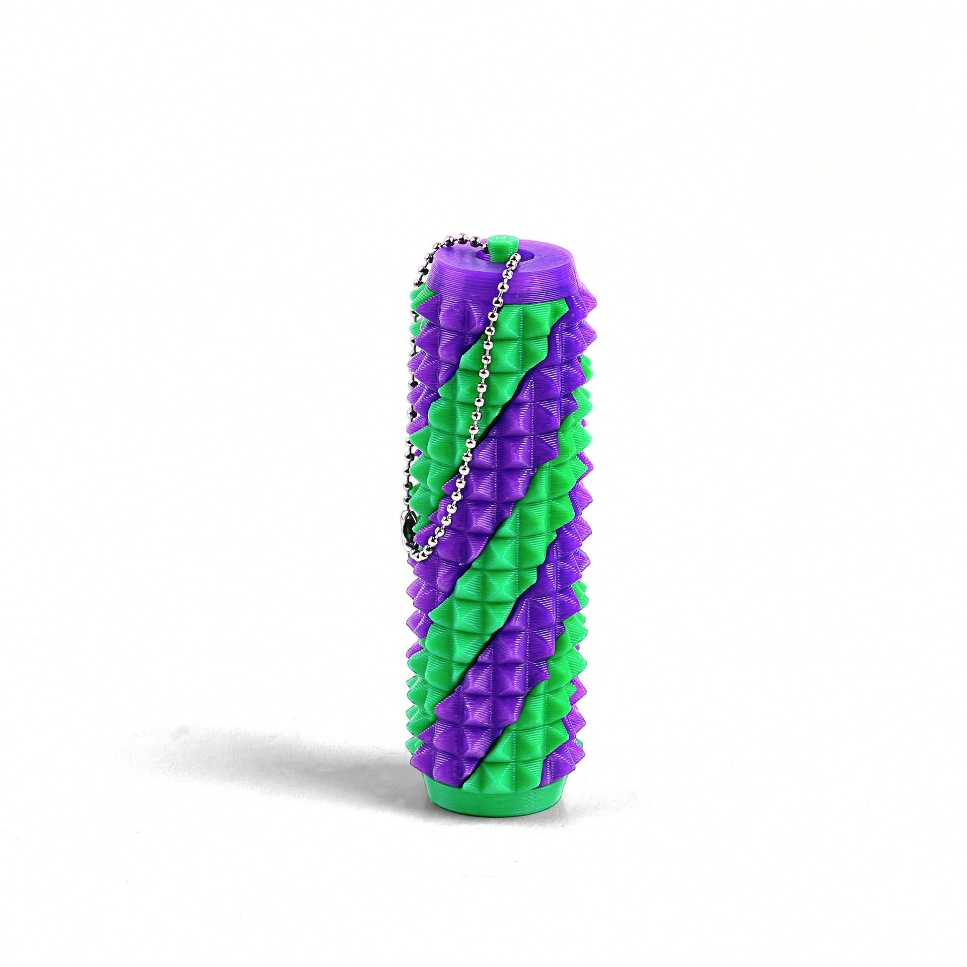 3D Printing Press Elastic Fingertip Massage Roller Keychain, Portable Acupoint Massage Stick, Office & Gym Accessory, Fun Gadgets